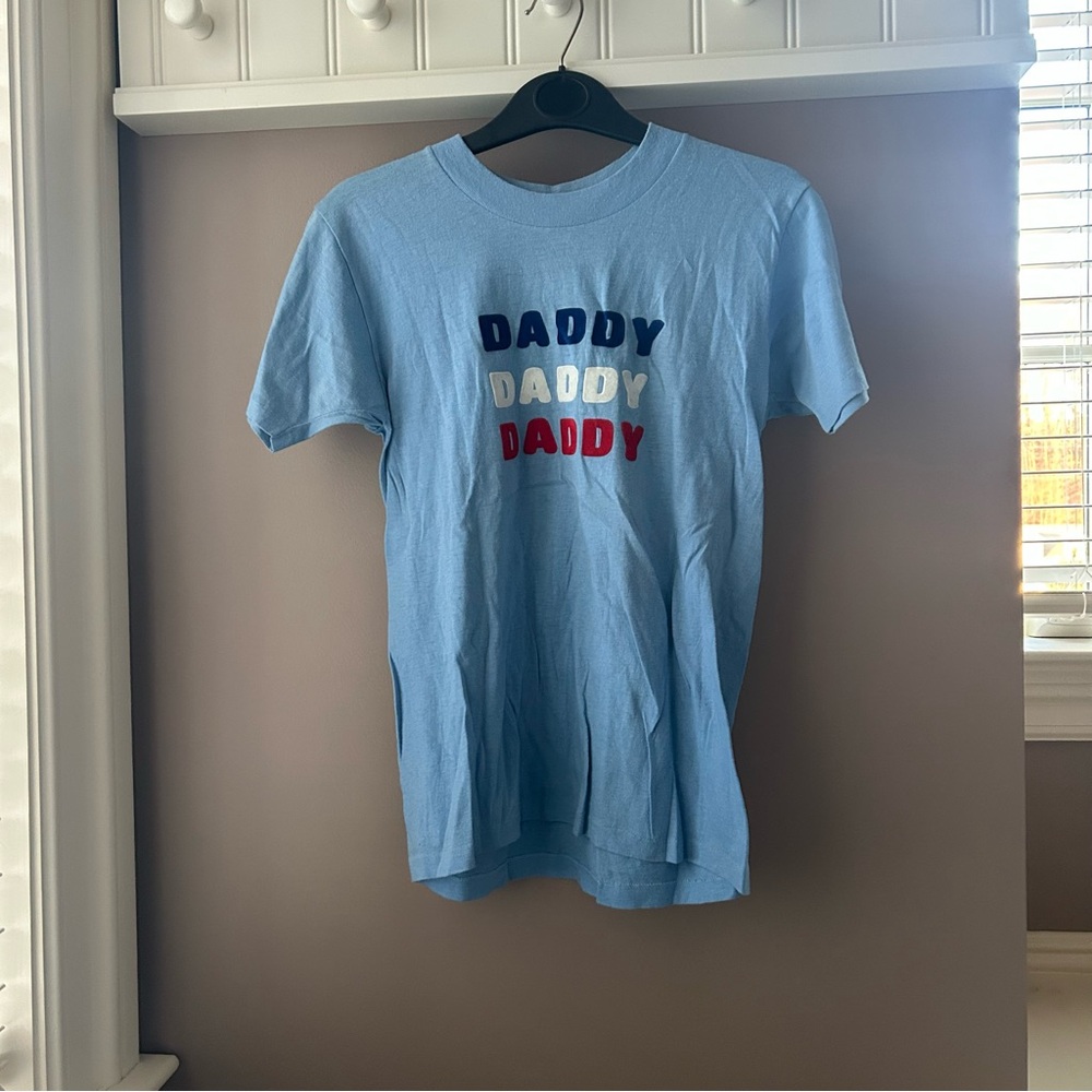 Blue T-Shirt with Daddy Text